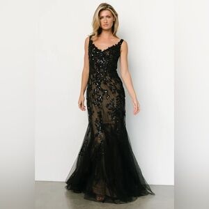 Devotion Bridal Gown | Black + Nude